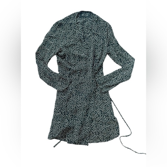 REFORMATION Gjelina Long Sleeve Wrap Mini Dress Size Small - Picture 4 of 9